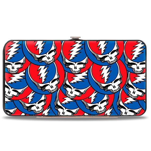 Buckle-Down Hinged Wallet - Steal Your Face Stacked Red White Blue