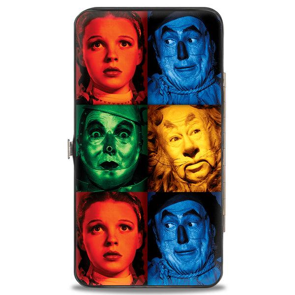 Buckle-Down Hinged Wallet - The Wizard Of Oz Character Pose Blocks Multi Color