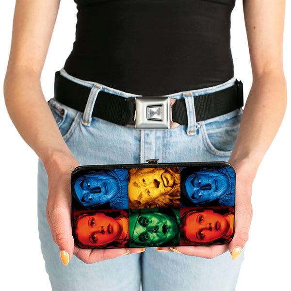 Buckle-Down Hinged Wallet - The Wizard Of Oz Character Pose Blocks Multi Color