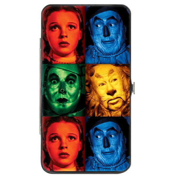 Buckle-Down Hinged Wallet - The Wizard of Oz Character Pose Blocks Multi Color