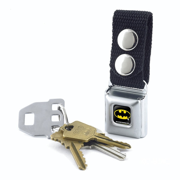 Buckle-Down Keychain - Batman Full Color Black Yellow