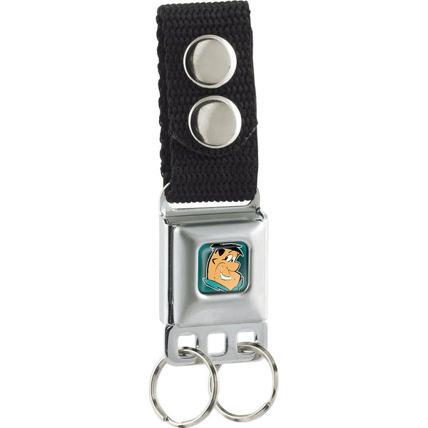 Buckle-Down Keychain - Fred Face Full Color Turquoise