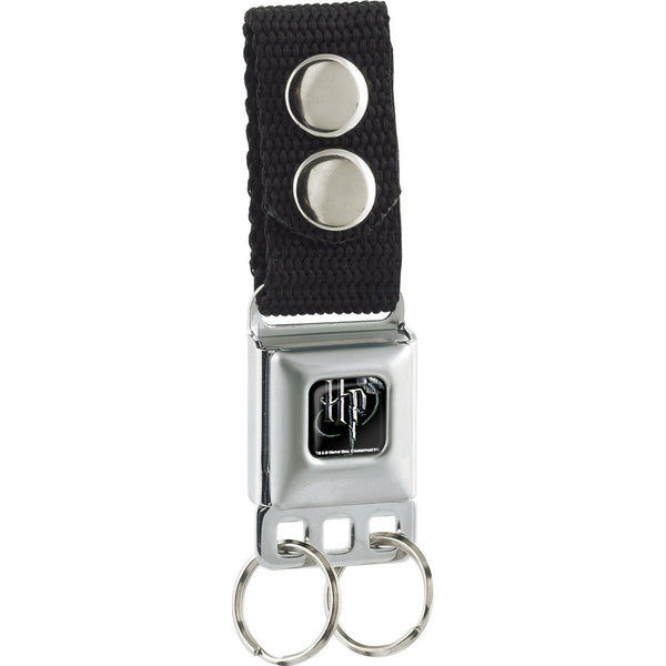 Buckle-Down Keychain - Harry Potter Logo Full Color Black White