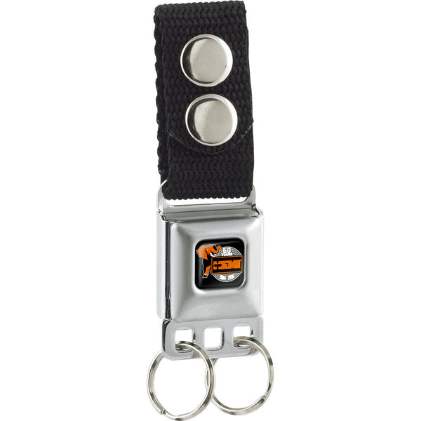 Buckle-Down Keychain - HEMI 426 Elephant Logo 50 YEARS 1964-2014 Full Color Black White Orange Gray