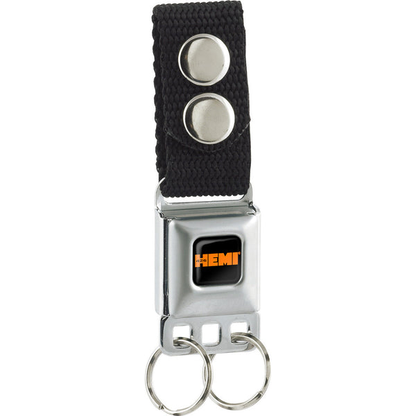 Buckle-Down Keychain - HEMI 426 Logo Full Color Black Orange
