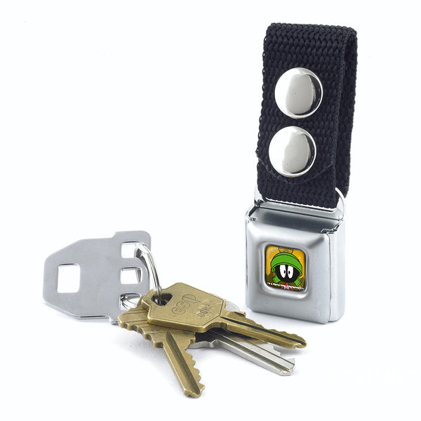Buckle-Down Keychain - Marvin The Martian Pose Stars Full Color Yellows