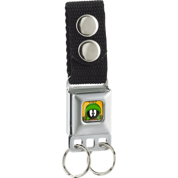Buckle-Down Keychain - Marvin the Martian Pose Stars Full Color Yellows