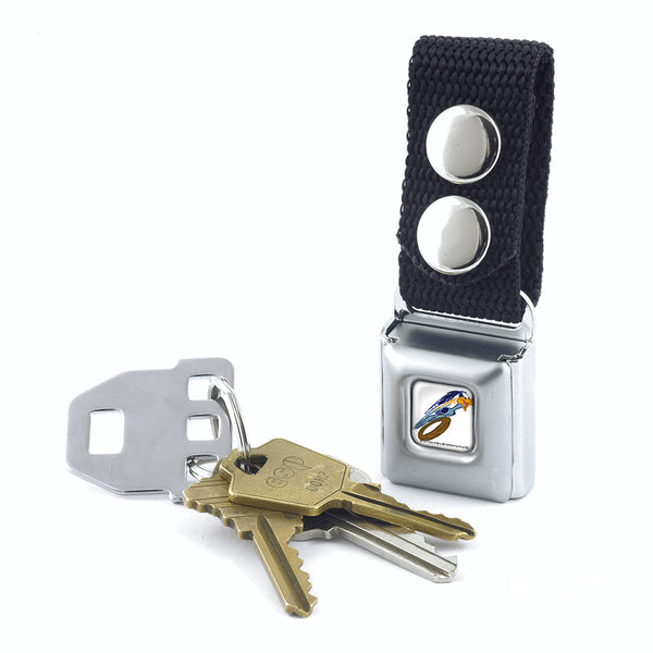 Buckle-Down Keychain - Road Runner Action Full Color White
