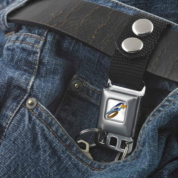 Buckle-Down Keychain - Road Runner Action Full Color White