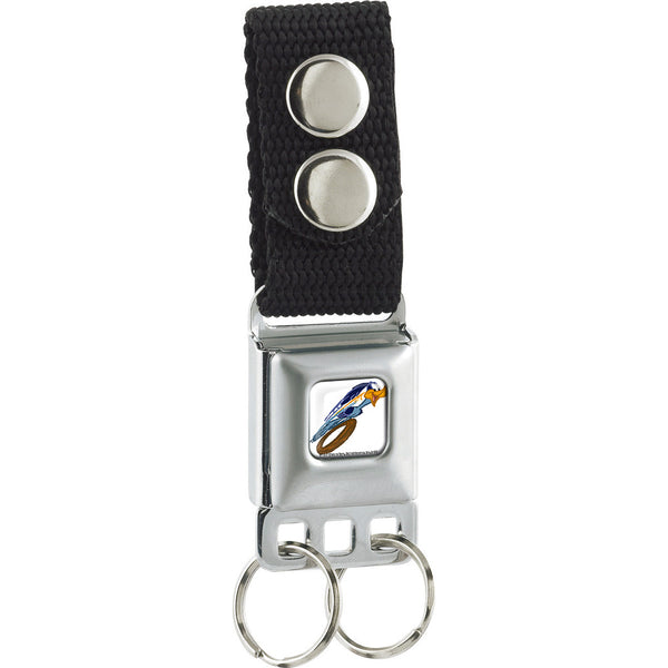 Buckle-Down Keychain - Road Runner Action Full Color White
