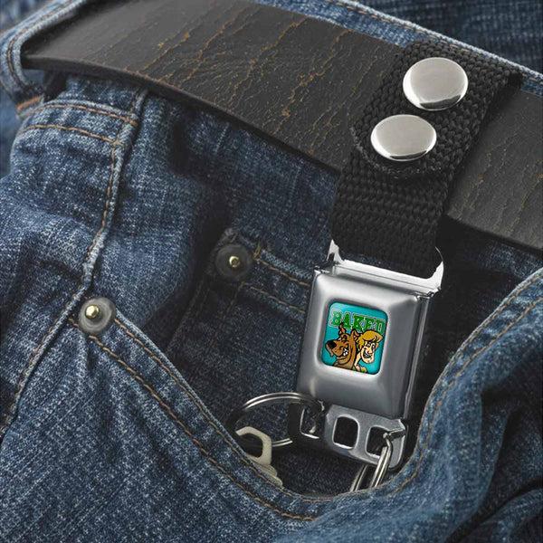 Buckle-Down Keychain - Scooby & Shaggy BAKED Full Color Turquoise Green