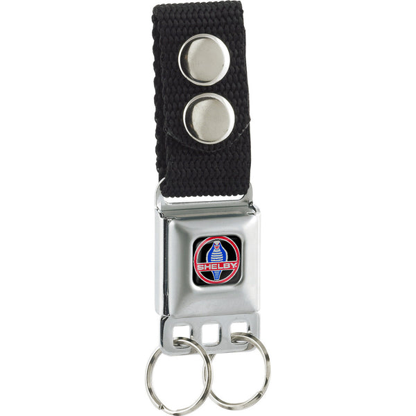 Buckle-Down Keychain - SHELBY Cobra Full Color Black Gray Red Blue