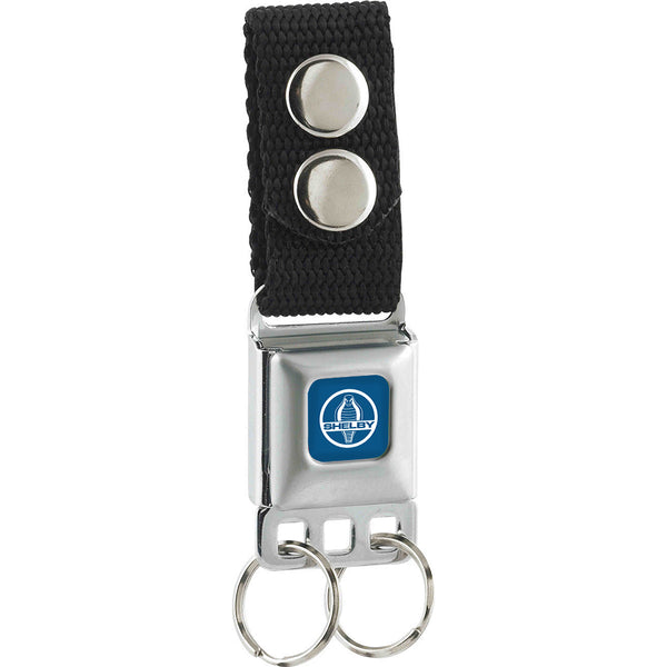 Buckle-Down Keychain - SHELBY Cobra Full Color Blue White