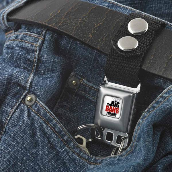 Buckle-Down Keychain - THE BIG BANG THEORY Full Color White Black Red