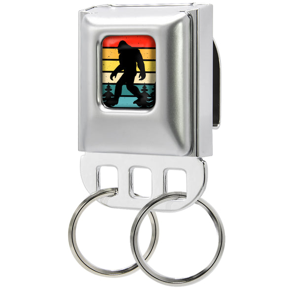 Buckle-Down Keyholder - Big Foot Forest Silhouette Full Color Multi Color/Black