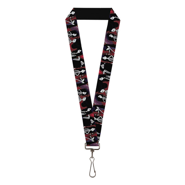 Buckle-Down Lanyard - 1.0" - Adventure Time Marceline Poses Collage Reds