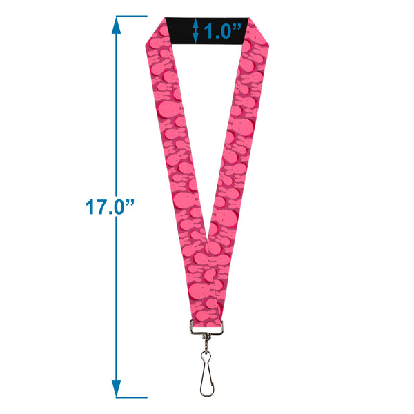 Buckle-Down Lanyard - 1.0" - After-School Hanako-Kun Mokke Scattered Pink