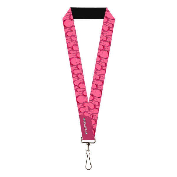 Buckle-Down Lanyard - 1.0" - After-School Hanako-Kun Mokke Scattered Pink