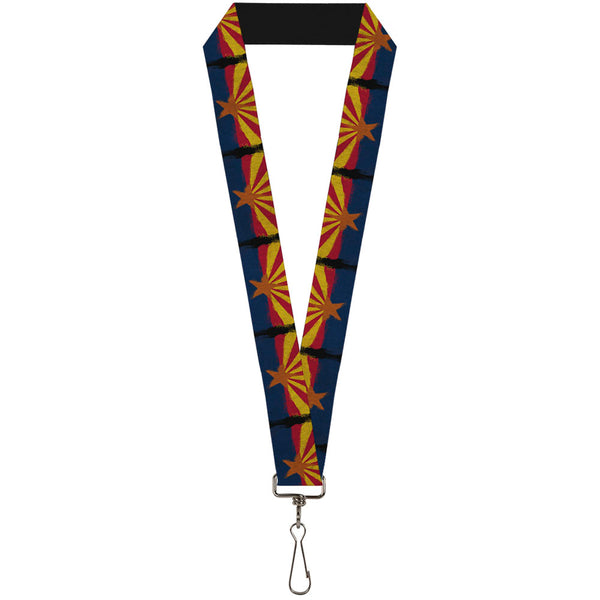 Buckle-Down Lanyard - 1.0" - Arizona Flag Distressed Painting