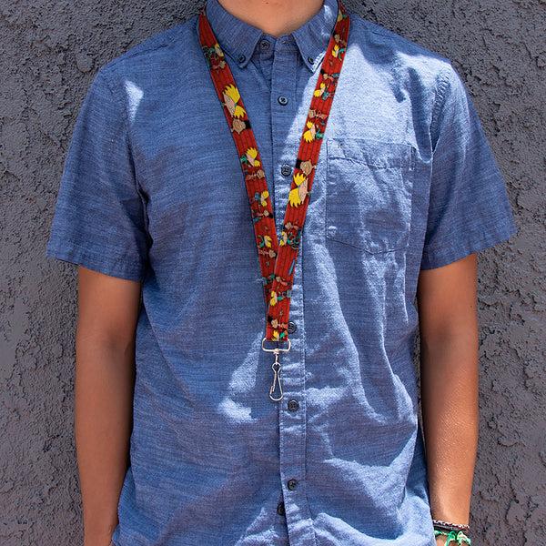 Buckle-Down Lanyard - 1.0" - Arnold & Gerald Poses Brick Wall