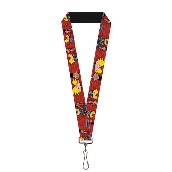 Buckle-Down Lanyard - 1.0" - Arnold & Gerald Poses Brick Wall