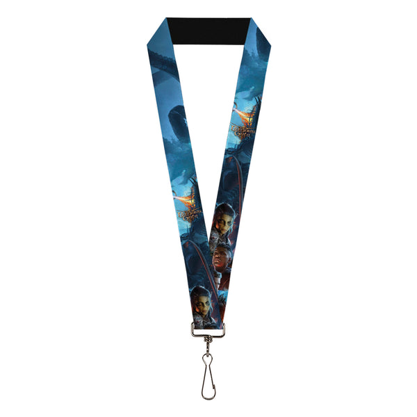 Buckle-Down Lanyard - 1.0" - BALDUR'S GATE III Group Pose Scenes and Title Logo Grays