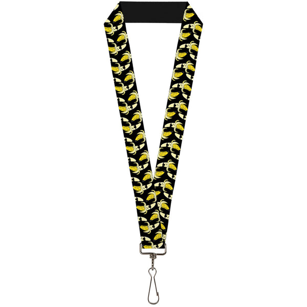 Buckle-Down Lanyard - 1.0" - Banana Peeled w Sunglasses Black Yellow