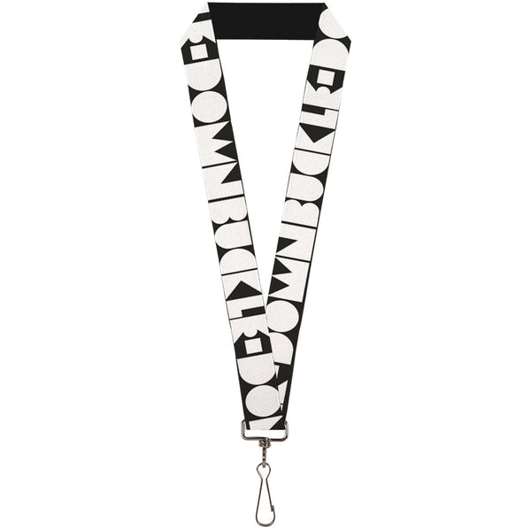Buckle-Down Lanyard - 1.0" - BUCKLE-DOWN Shapes Black White