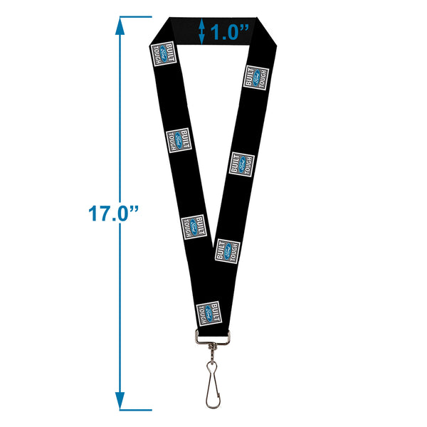 Buckle-Down Lanyard - 1.0" - Built Ford Tough Logo REPEAT