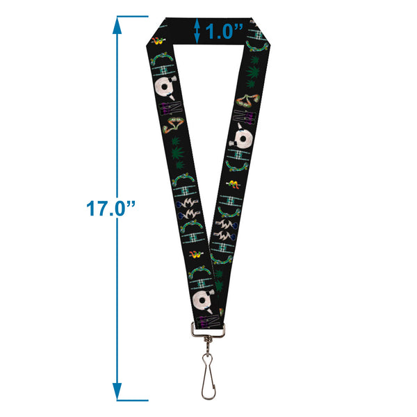 Buckle-Down Lanyard - 1.0" - CHEECH & CHONG Paraphernalia Title Logo Black