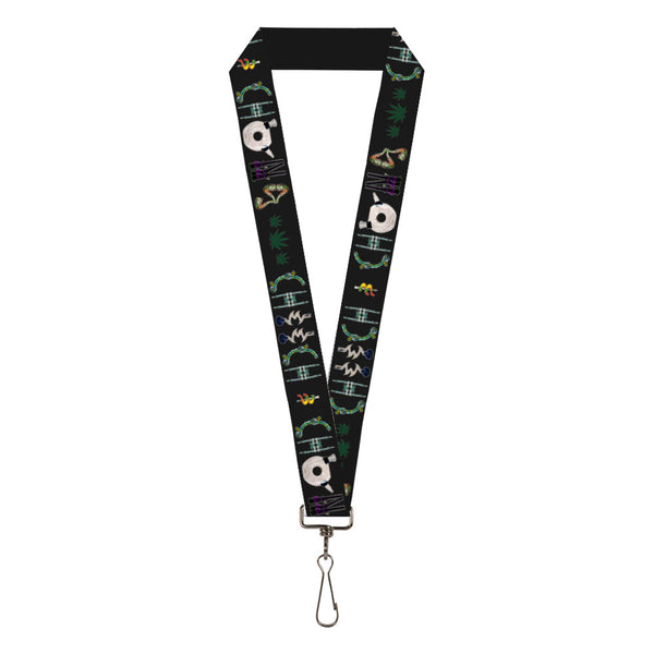 Buckle-Down Lanyard - 1.0" - CHEECH & CHONG Paraphernalia Title Logo Black