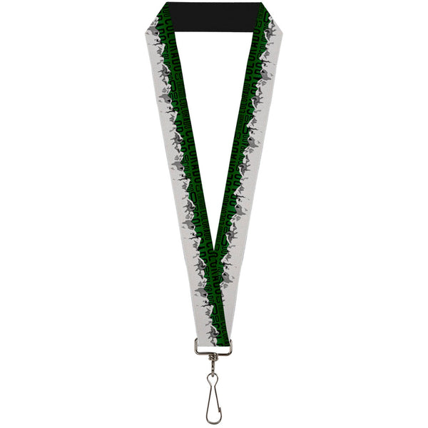 Buckle-Down Lanyard - 1.0" - Colorado Mountains Green Black Text Grays