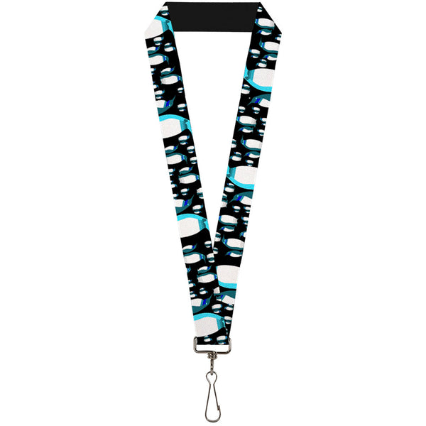 Buckle-Down Lanyard - 1.0" - Emperor Penguins Gray Blues