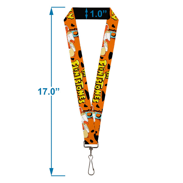 Buckle-Down Lanyard - 1.0" - Flintmobile ECO-FRIENDLY Orange Black