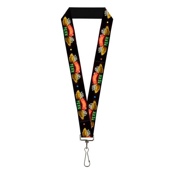 Buckle-Down Lanyard - 1.0" - Friends CENTRAL PERK Neon Sign