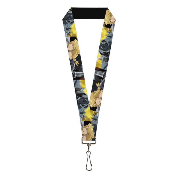 Buckle-Down Lanyard - 1.0" - Fullmetal Alchemist Brotherhood Elric Brothers Pose Blocks