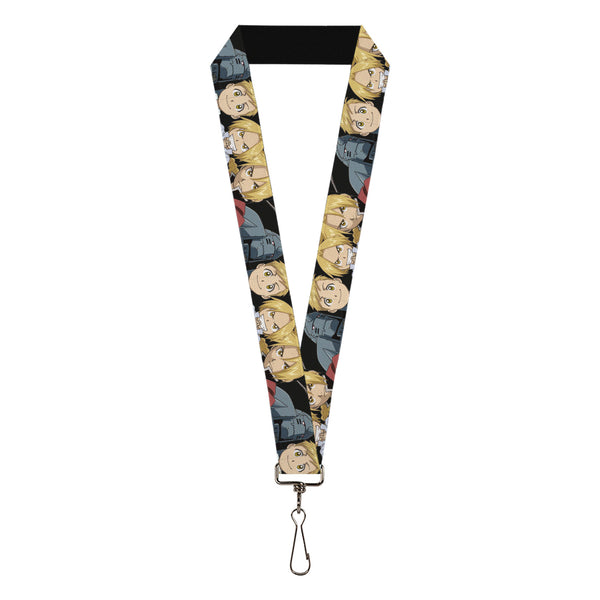 Buckle-Down Lanyard - 1.0" - Fullmetal Alchemist Brotherhood Elric Brothers Face Close-Up