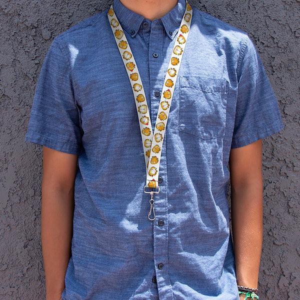 Buckle-Down Lanyard - 1.0" - Garfield Expressions Flip White