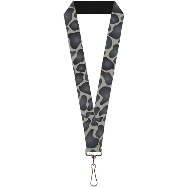 Buckle-Down Lanyard - 1.0" - Giraffe Spots Gray Charcoal