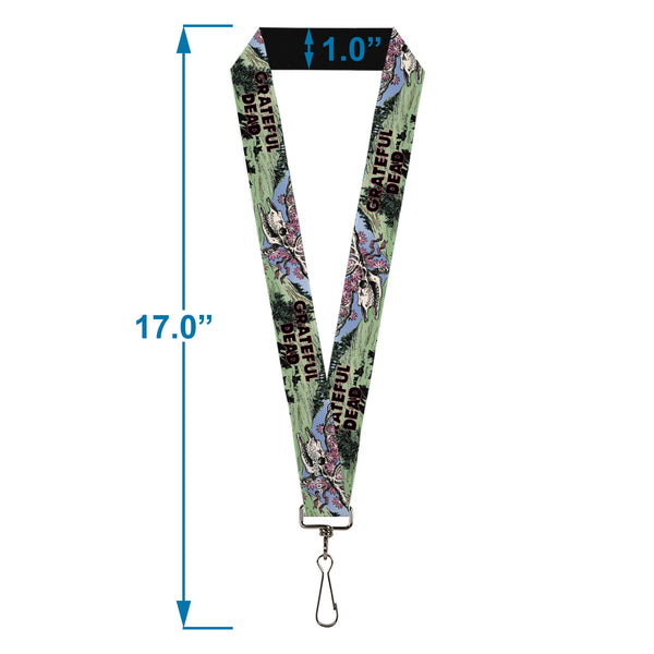 Buckle-Down Lanyard - 1.0" - Grateful Dead Dave's Picks Volume Nine Montana Cover Art