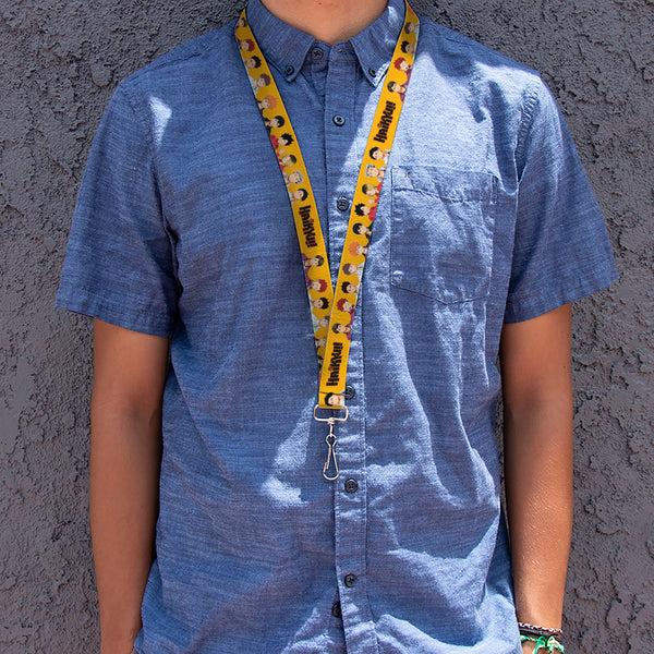 Buckle-Down Lanyard - 1.0" - HAIKYU Player Characters And Title Logo Yellow