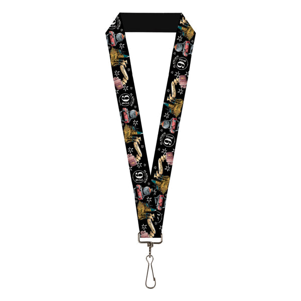 Buckle-Down Lanyard - 1.0" - Harry Potter PLATFORM 9 3 4 Collage Black White