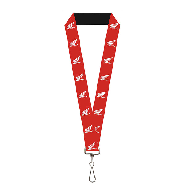 Buckle-Down Lanyard - 1.0" - HONDA Motorcycle Logo Red White Buckle-Down Lanyard - 1.0" - HONDA Motorcycle Logo Red White