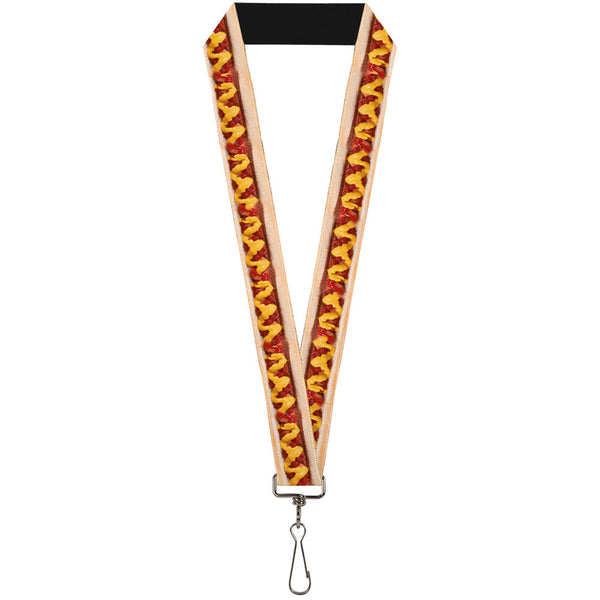 Buckle-Down Lanyard - 1.0" - Hot Dog w Mustard & Ketchup Vivid