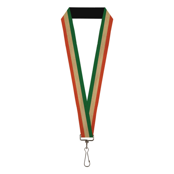 Buckle-Down Lanyard - 1.0" - Ireland Flag Stripes Distressed