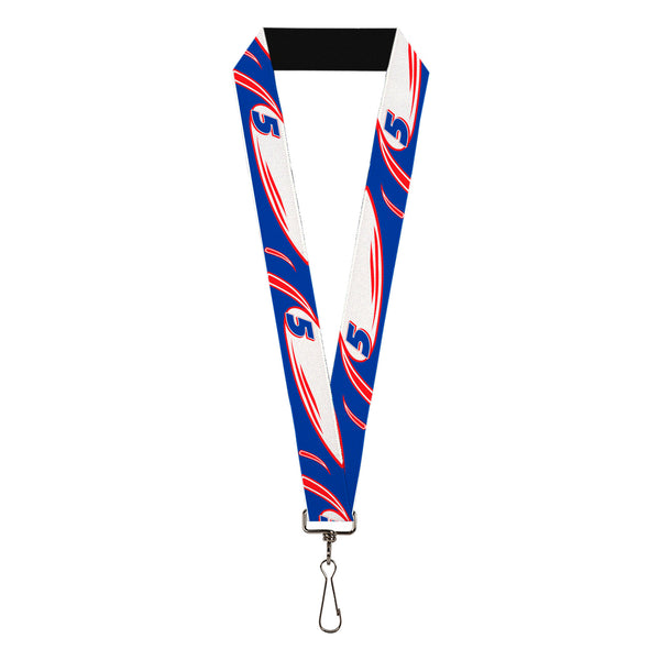 Buckle-Down Lanyard - 1.0" - Kyle Larson #5 Car Scheme White/Blue/Red