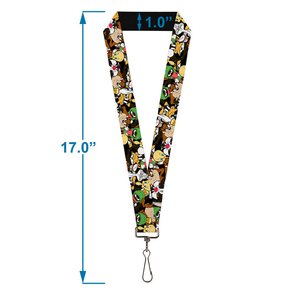 Buckle-Down Lanyard - 1.0" - Looney Tunes 6-Character Stacked Collage4