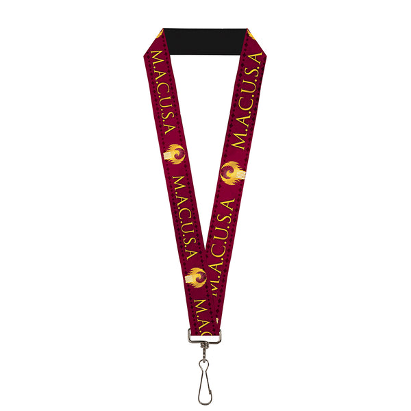 Buckle-Down Lanyard - 1.0" - MACUSA Seal Reds Golds White