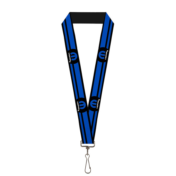 Buckle-Down Lanyard - 1.0" - MOPAR Logo Stripe Black Blue