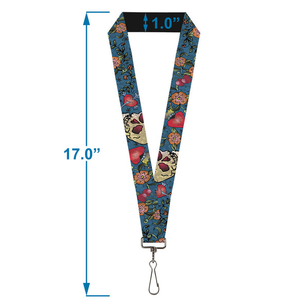 Buckle-Down Lanyard - 1.0" - Only God Can Judge Me CLOSE-UP Blue